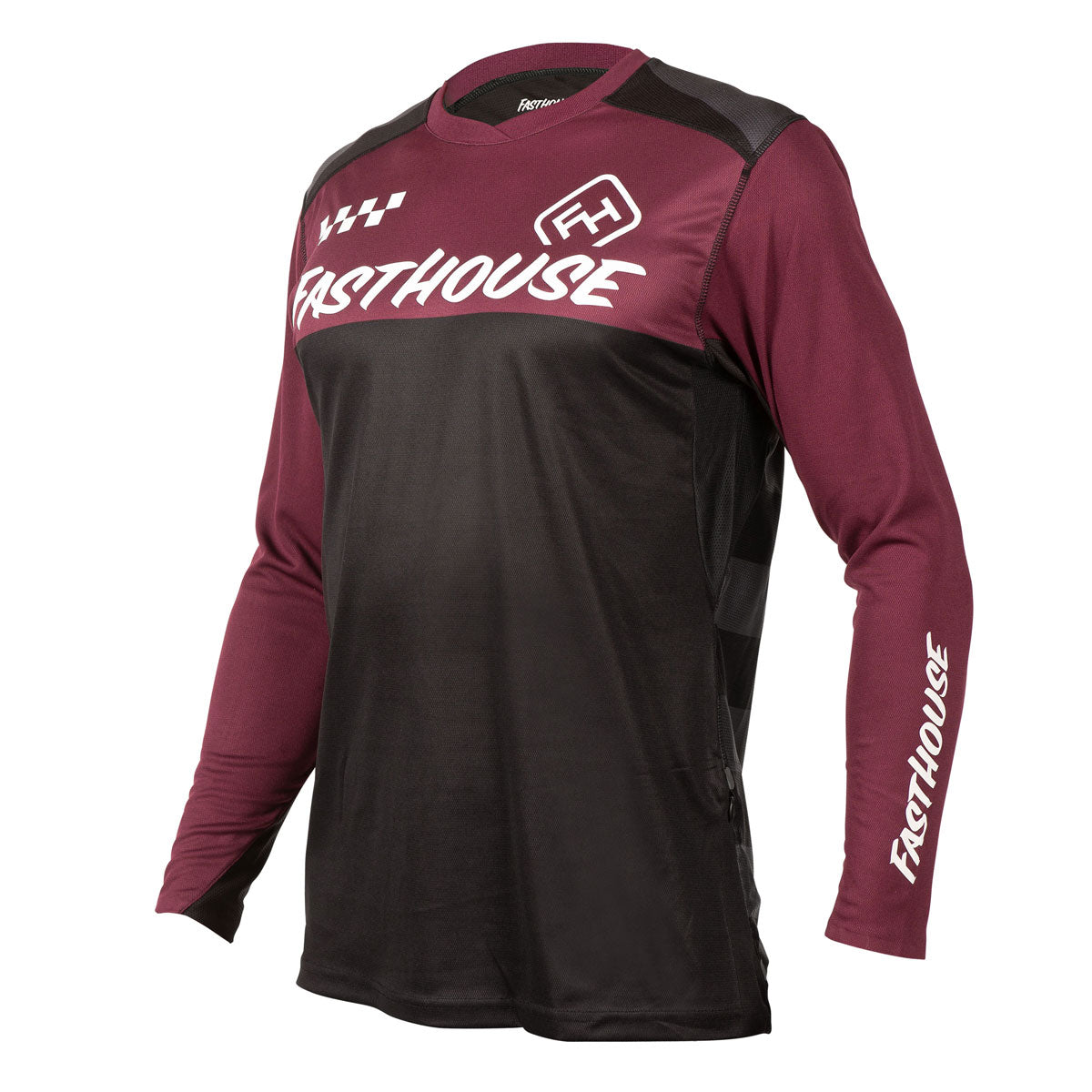 Alloy Block LS Jersey - Maroon/Black