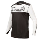 Front- Alloy Block LS Jersey - White/Black