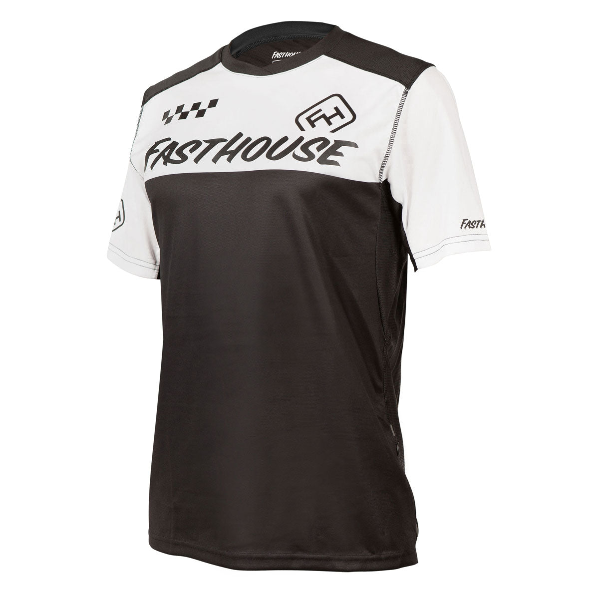 Front- Alloy Block SS Jersey - White/Black
