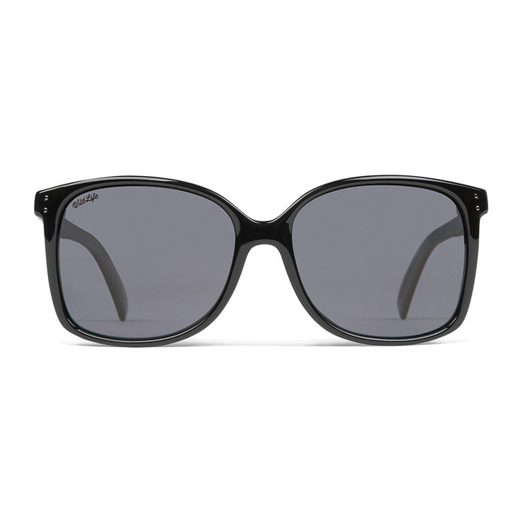 VonZipper Castaway Polarized Sunglasses - Black Gloss/Wildfire Vintage Gray