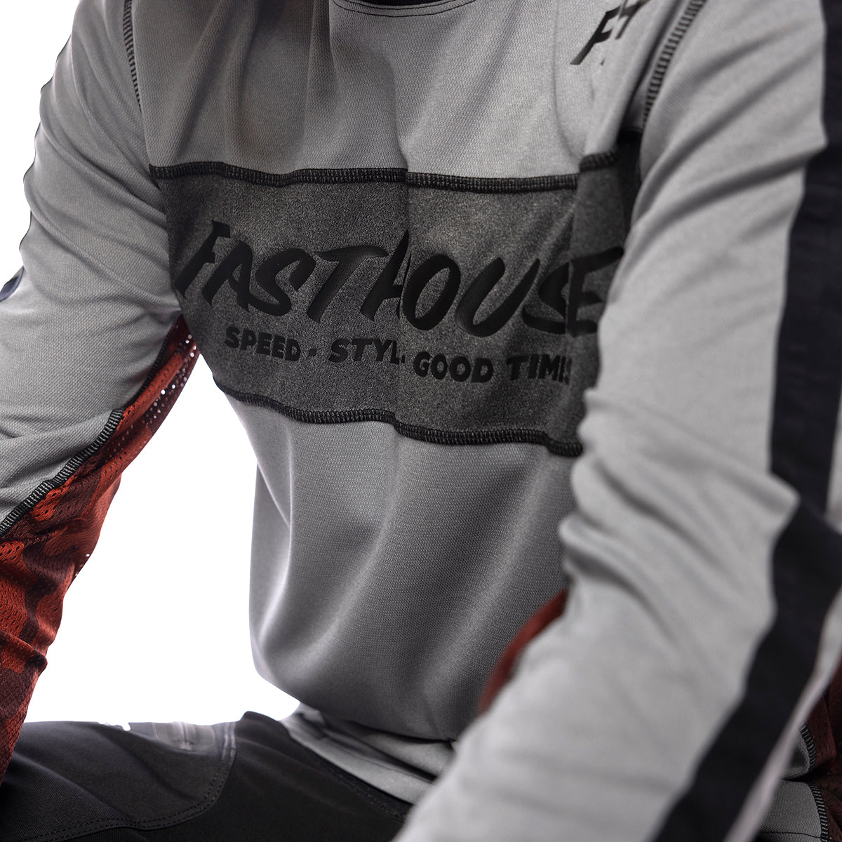 Classic Acadia Long Sleeve Youth Jersey - Heather Gray