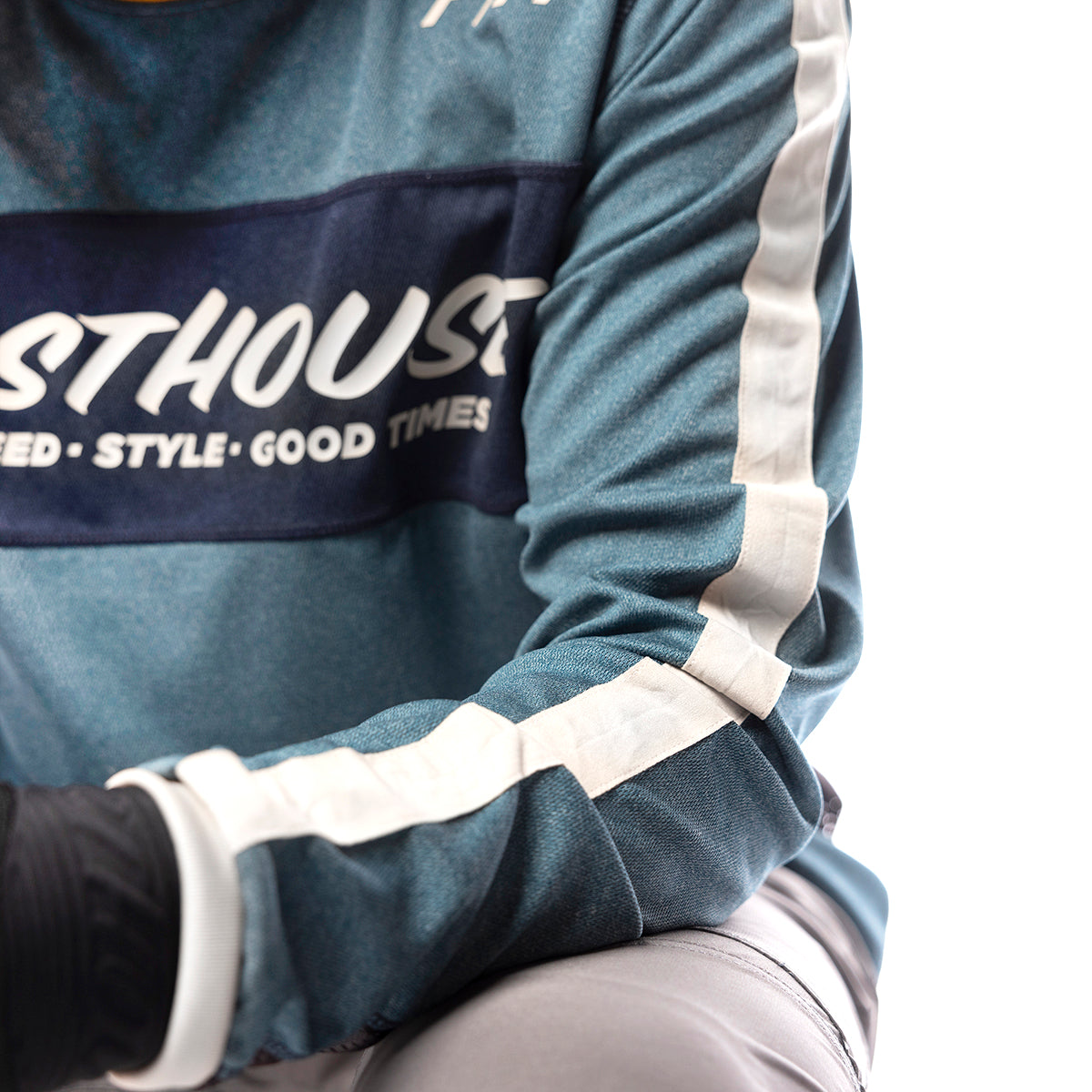 Classic Acadia Long Sleeve Youth Jersey - Heather Indigo