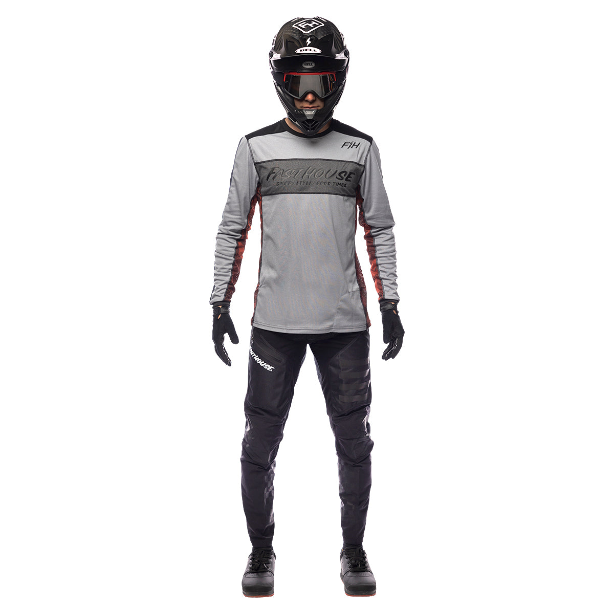 Classic Acadia Long Sleeve Youth Jersey - Heather Gray