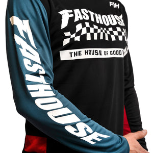 Classic Velocity LS Jersey - Black/Indigo