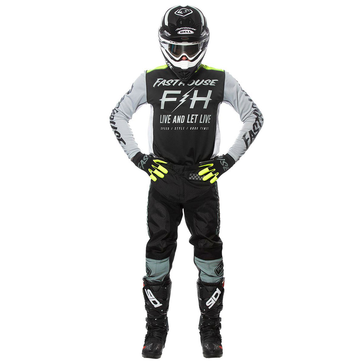 Grindhouse 2.0 Pants - Black/Charcoal and Clyde Black/Silver Jersey