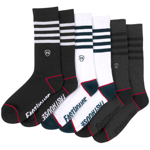 Core Socks, 3 Pack - Multi
