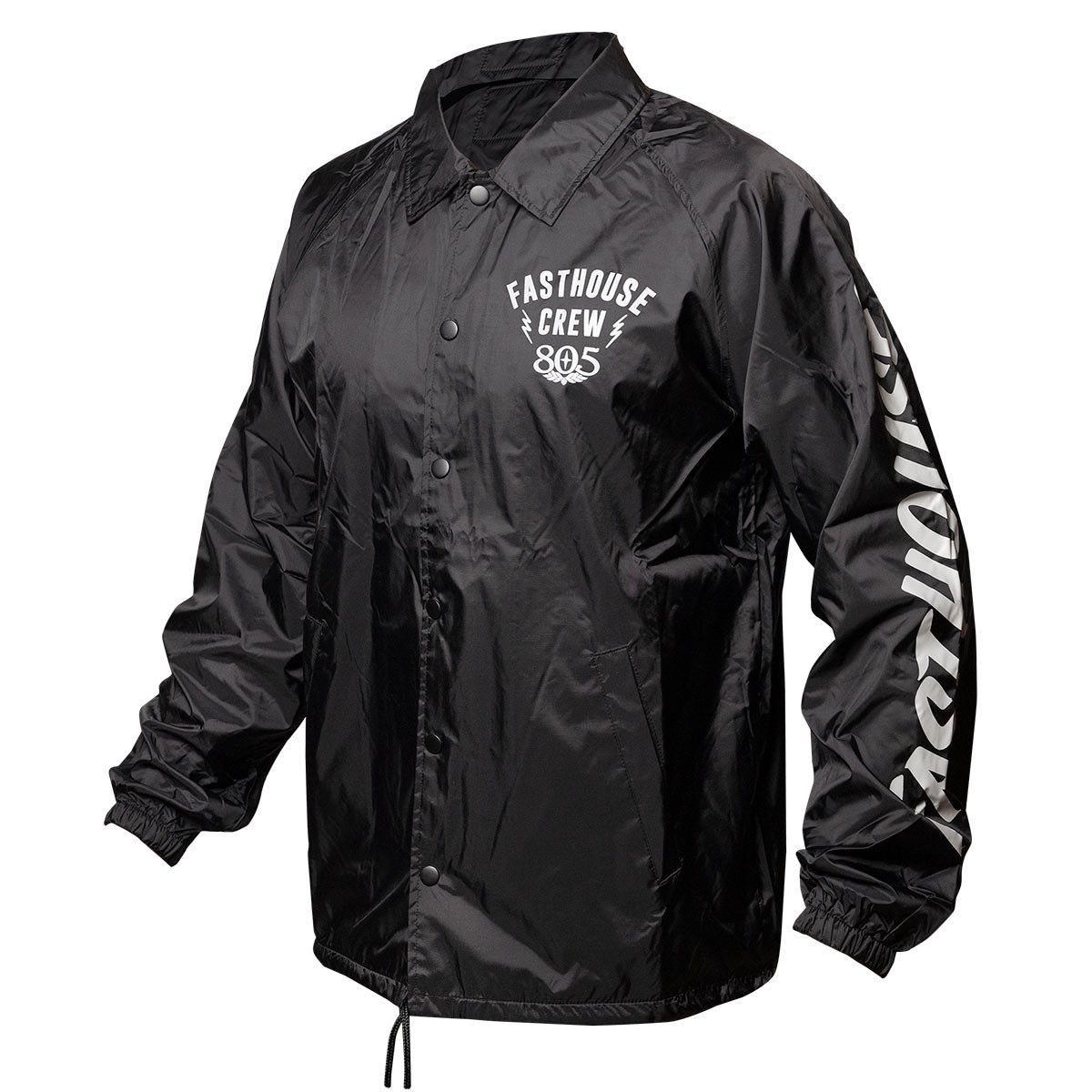 Team Collared Coach Jacket - Black