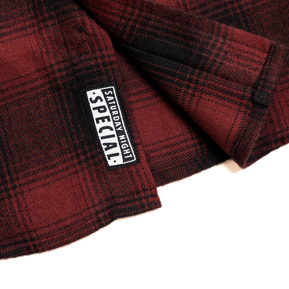 Saturday Night Special Flannel - Maroon/Black