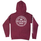 Statement Youth Hooded Zip-Up - Maroon