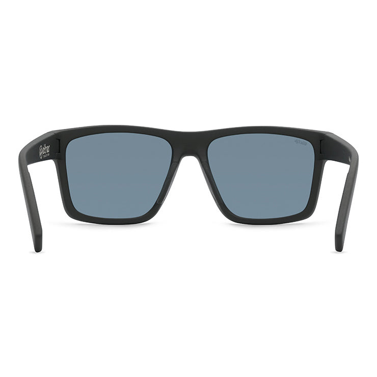 VonZipper Dipstick Polarized Sunglasses - Black Satin/Wildlife Blue Flash Fasthouse