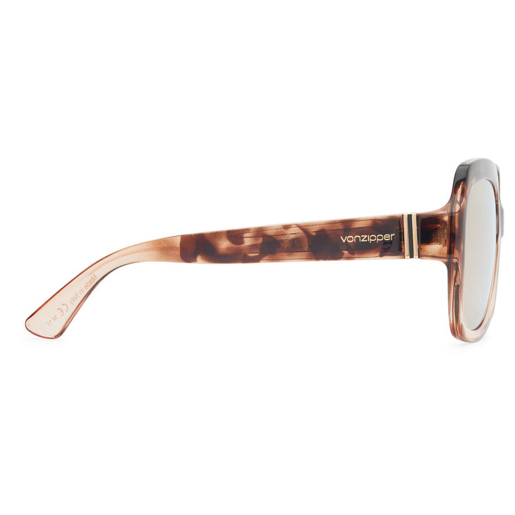 VonZipper Dolls Sunglasses - Komodo Tortoise/Gold-Pink Chrome