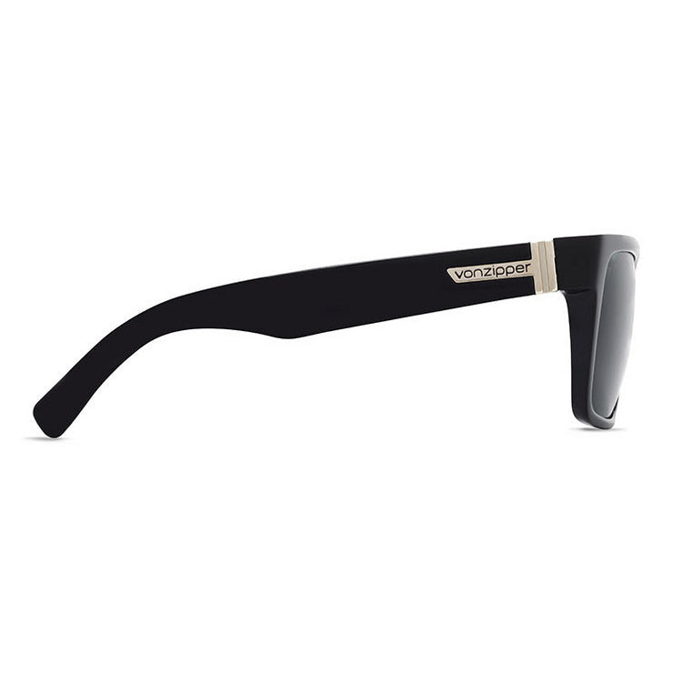 VonZipper Elmore Sunglasses - Black Gloss/Vintage Gray Fasthouse