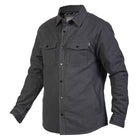 Elysian Quilted Flannel - Charcoal
