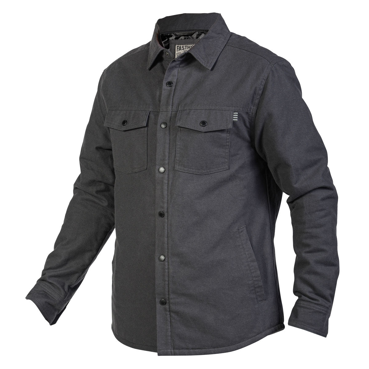 Elysian Quilted Flannel - Charcoal