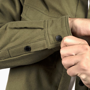 Elysian Quilted Flannel - Olive