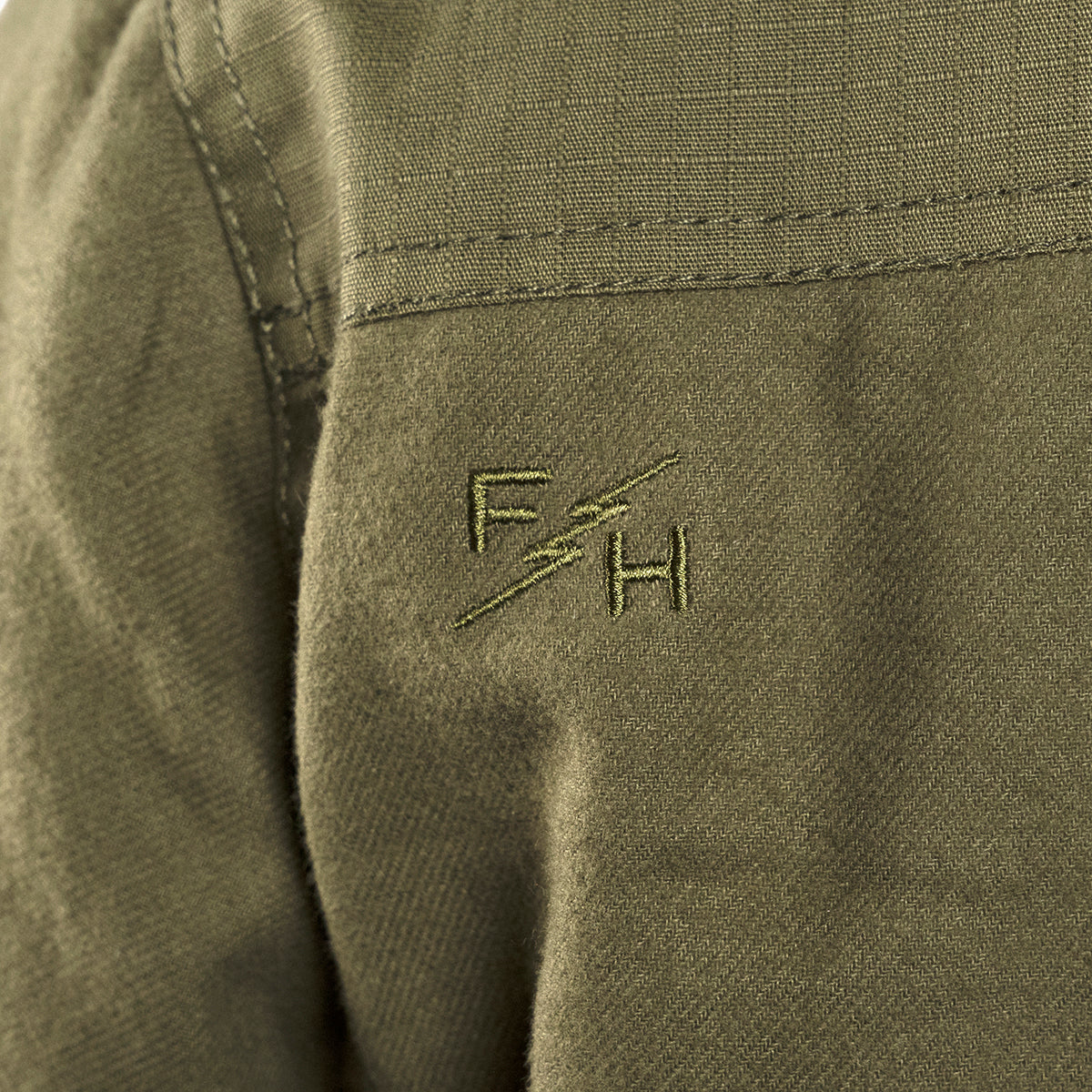 Elysian Quilted Flannel - Olive