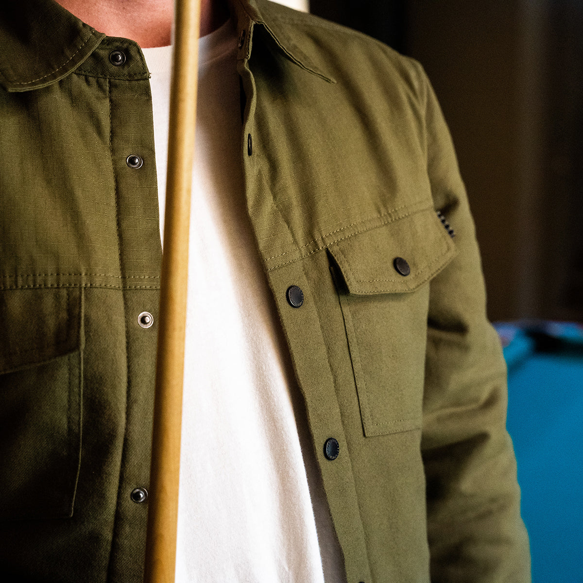 Elysian Quilted Flannel - Olive
