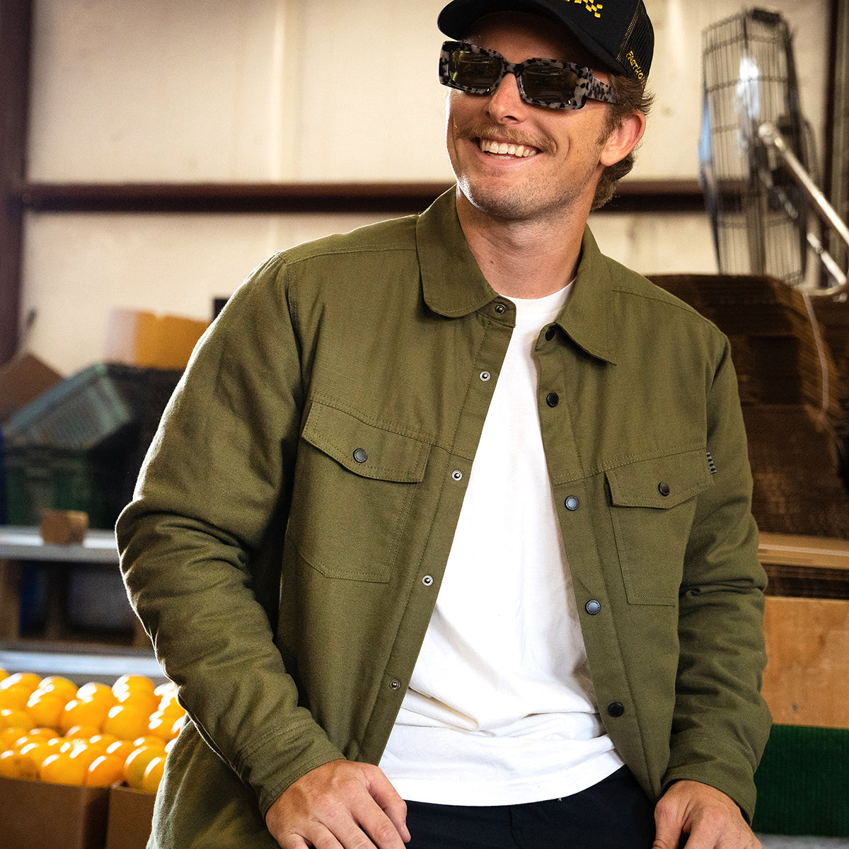 Elysian Quilted Flannel - Olive