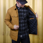 Elysian Quilted Flannel - Tobacco