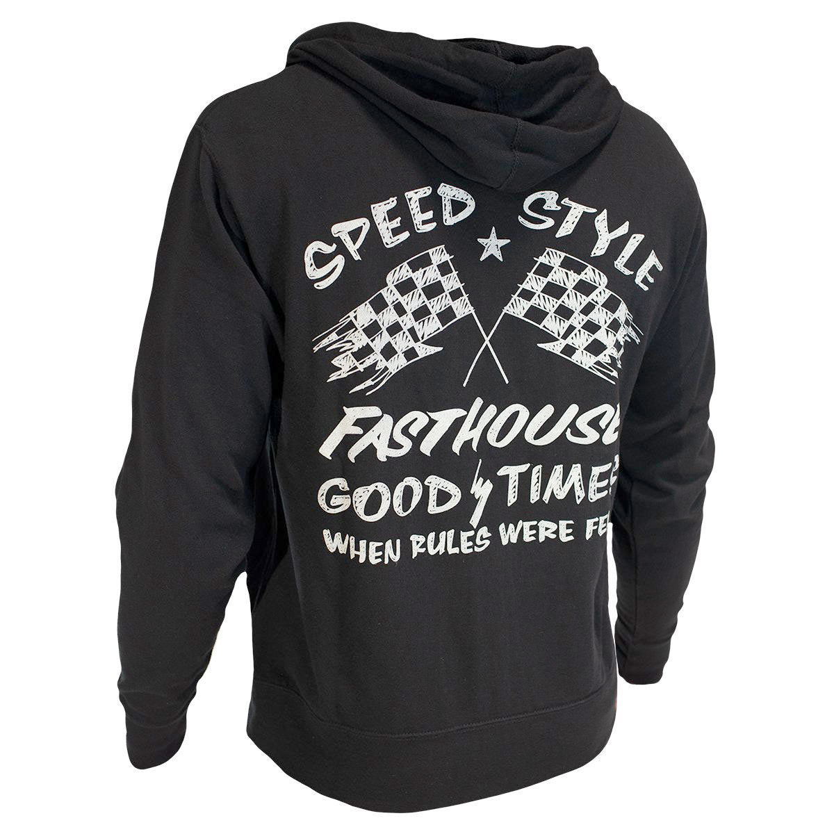 Finish Line Zip Up Hoodie - Black