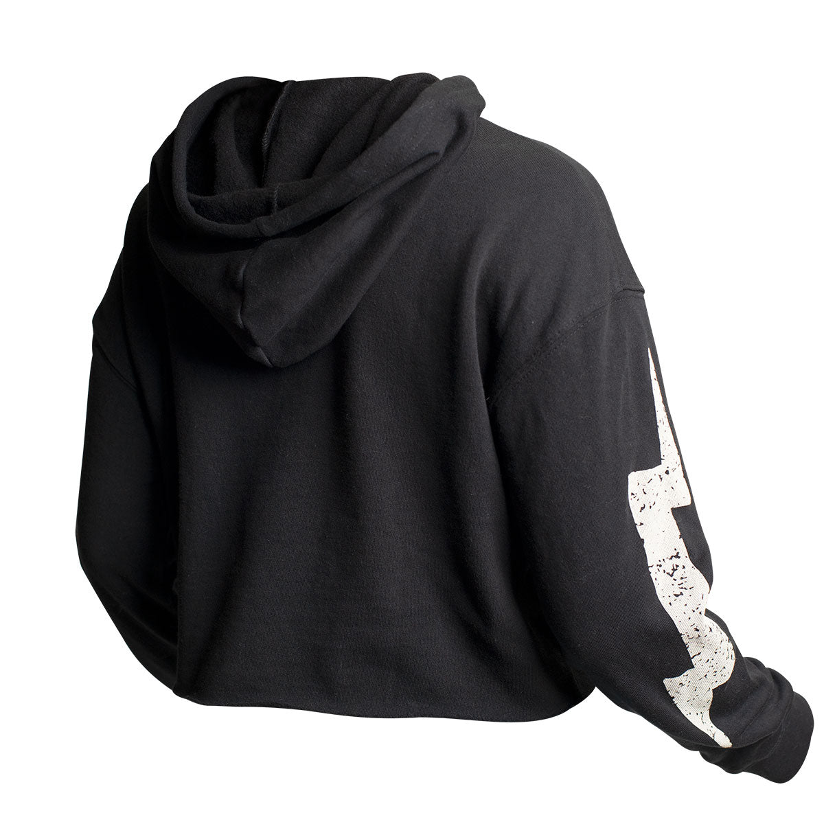 Feelgood Womens Cropped Hoodie - Black
