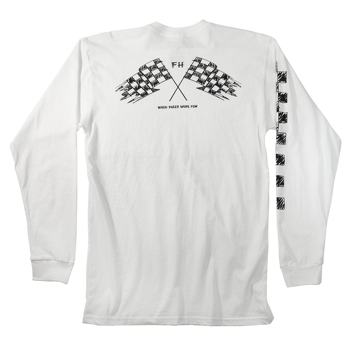 Fasthouse - Finish Line Long Sleeve Tee - White