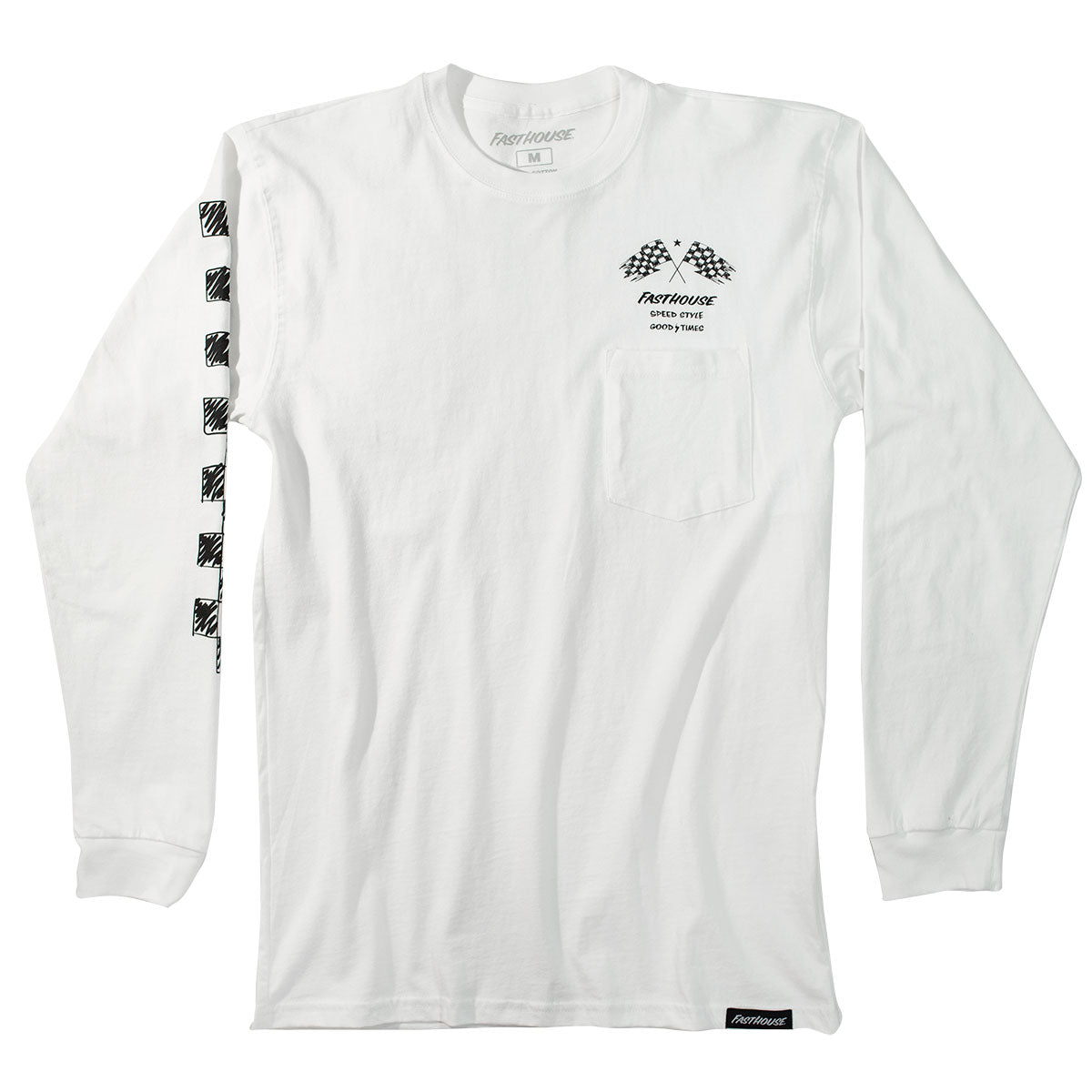 Fasthouse - Finish Line Long Sleeve Tee - White