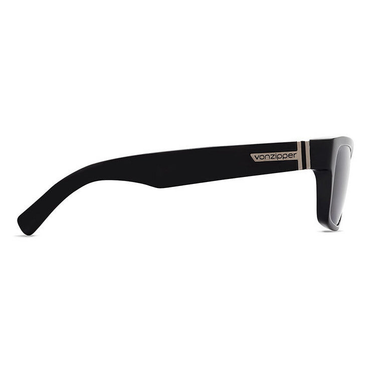 VonZipper Fulton Polarized Sunglasses - Black Gloss/Wildlife Vintage Gray Fasthouse