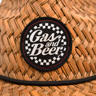 Gas & Beer Straw Hat - Brown