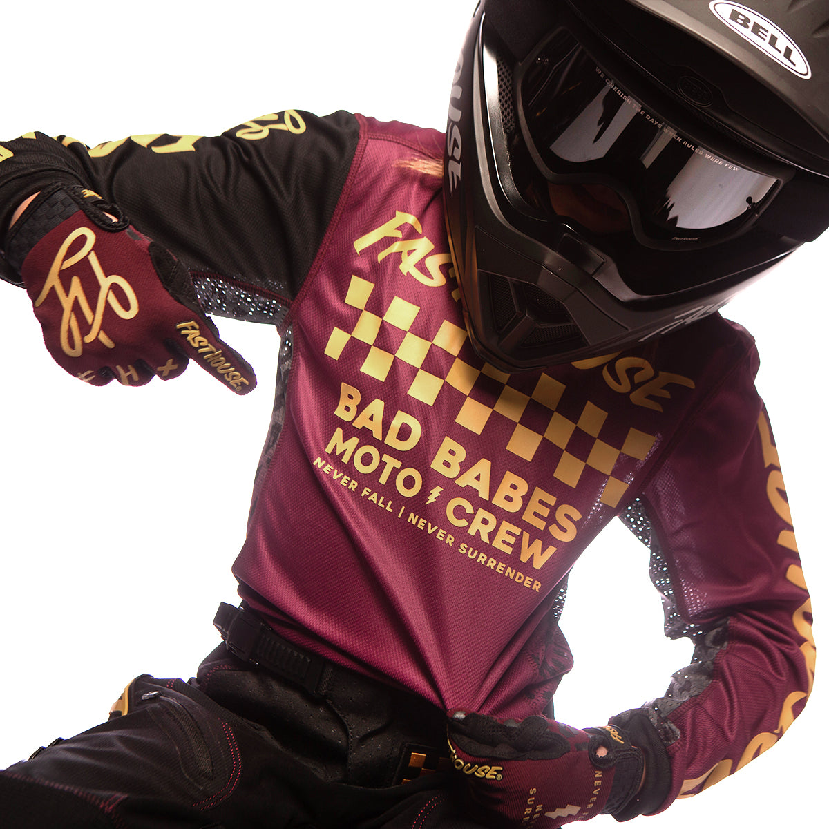 Grindhouse Golden Crew Girl's Jersey - Maroon