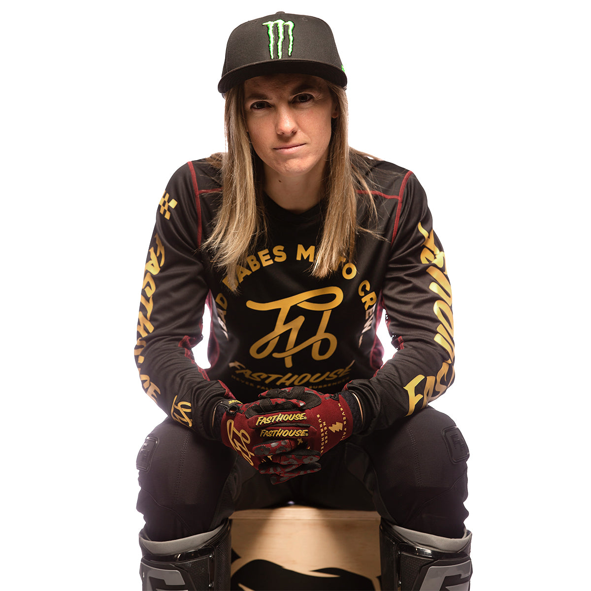 Grindhouse Golden Script Women's Jersey - Black