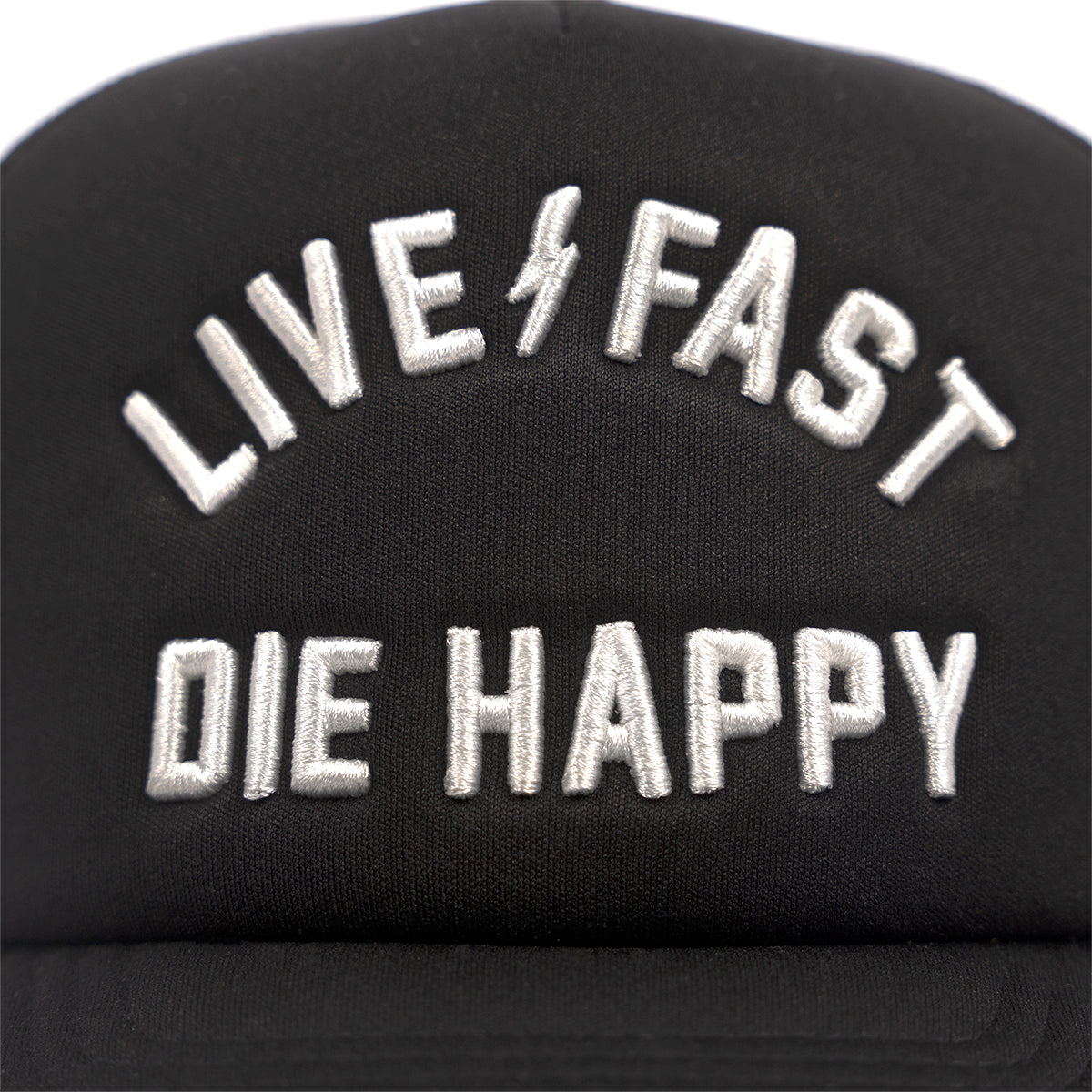 Happy Trucker Hat - Black