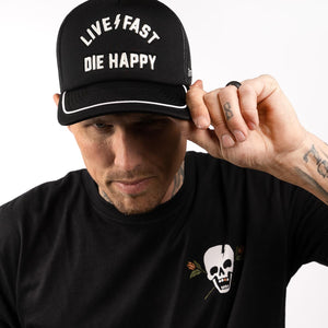Happy Trucker Hat - Black