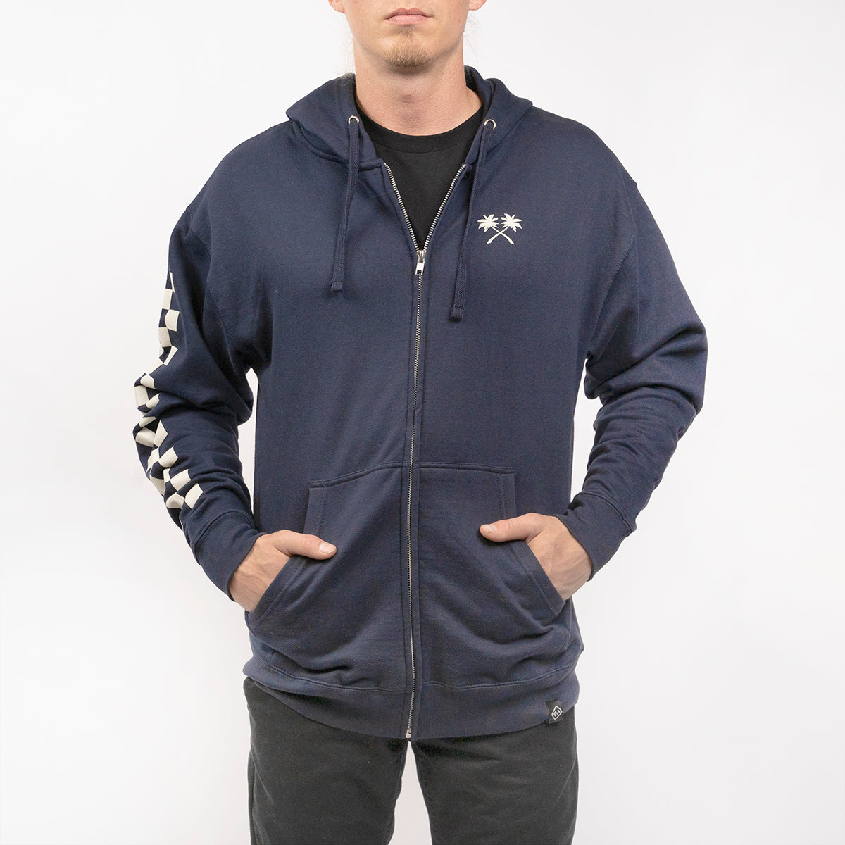 Haven Hooded Zip-Up - Navy