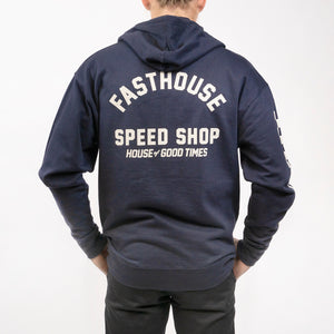 Haven Hooded Zip-Up - Navy
