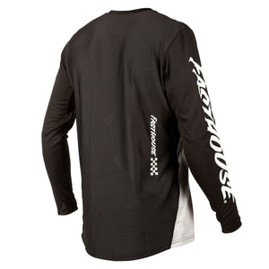 Back- Alloy Kilo LS Jersey - Black/Grey