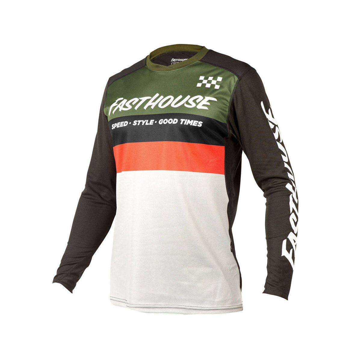 Alloy Kilo LS Youth Jersey - Olive/White