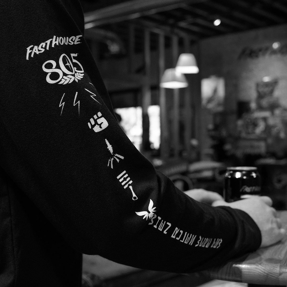 805 Crew Only LS Tee - Black