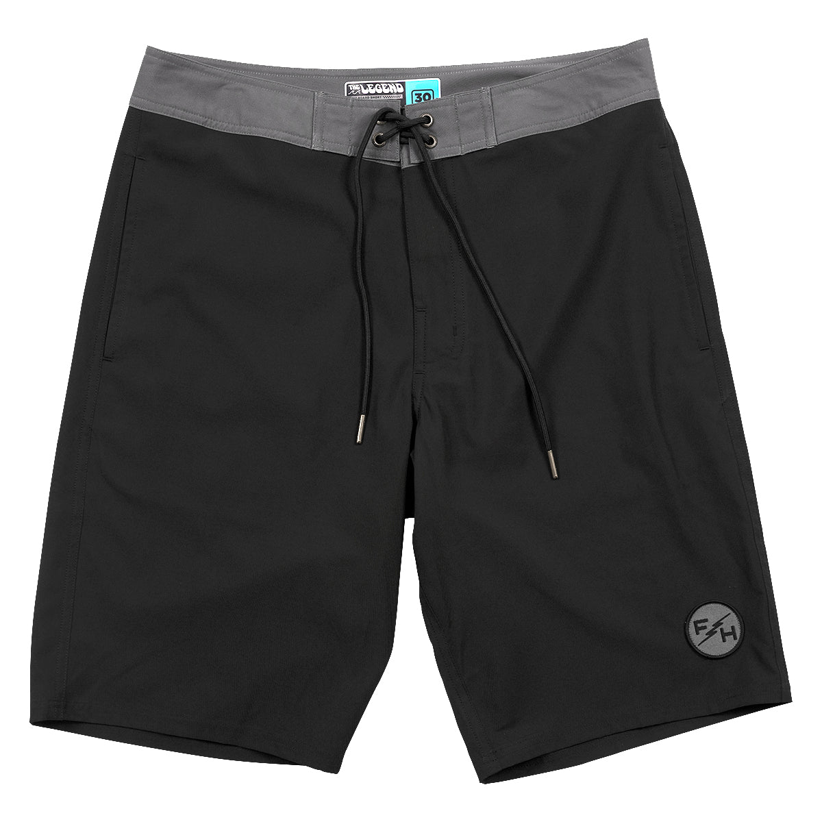 Legend 21" 3-Pocket Solid Boardshort - Black