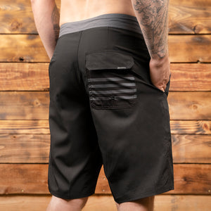 Legend 21" 3-Pocket Solid Boardshort - Black