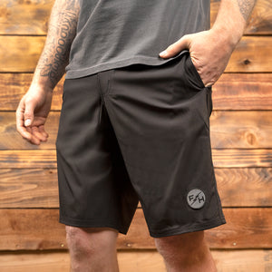 Legend 21" 3-Pocket Solid Boardshort - Black