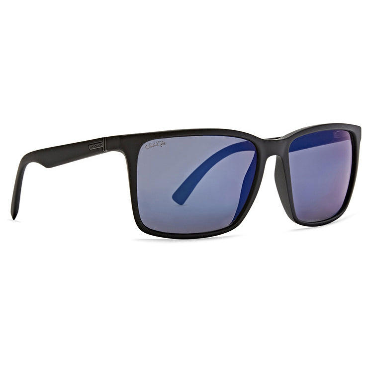 VonZipper Lesmore Polarized Sunglasses - Black Satin/Wildlife Blue Flash Chrome