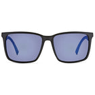 VonZipper Lesmore Polarized Sunglasses - Black Satin/Wildlife Blue Flash Chrome