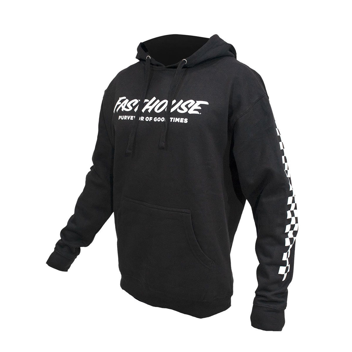 Logo Hooded Youth Pullover - Black