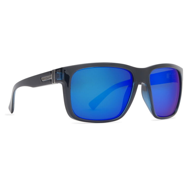 VonZipper Maxis Sunglasses - Navy Trans Gloss/Dark Blue Chrome Fasthouse