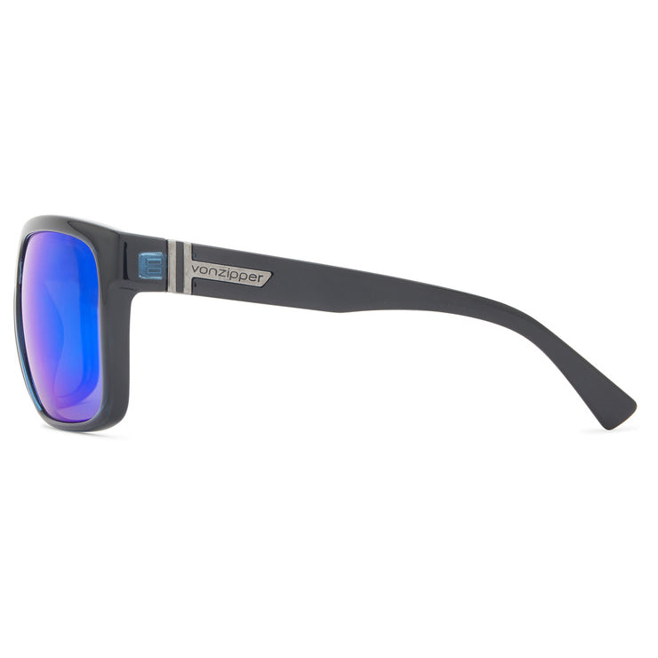 VonZipper Maxis Sunglasses - Navy Trans Gloss/Dark Blue Chrome Fasthouse