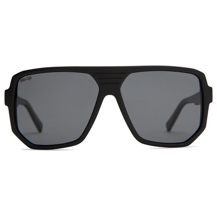 VonZipper Roller Polarized Sunglasses - Black Satin/Vintage Gray Fasthouse