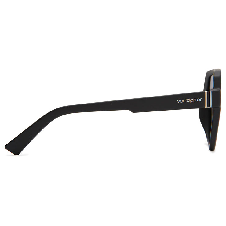 VonZipper Roller Polarized Sunglasses - Black Satin/Vintage Gray – Fasthouse