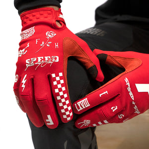 Burn Free Speed Style Glove - Red