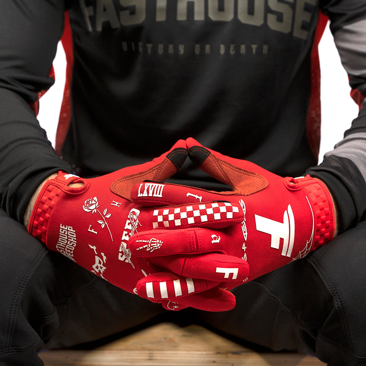 Burn Free Speed Style Youth Glove - Red